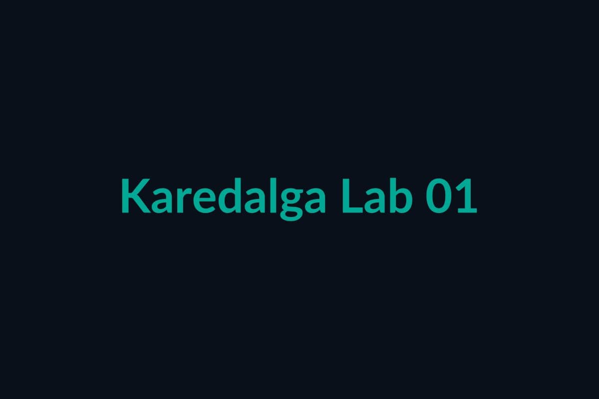 Karedalga Lab Görüntüsü 01