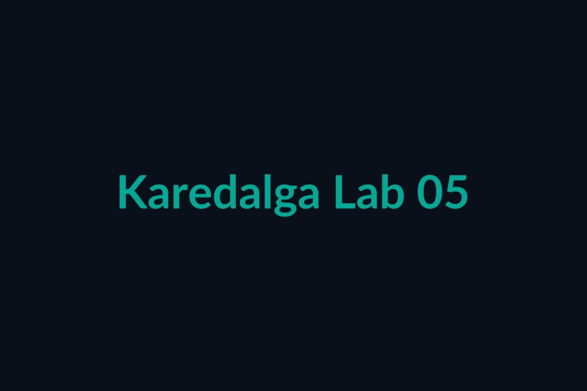 Karedalga Lab Görüntüsü 05