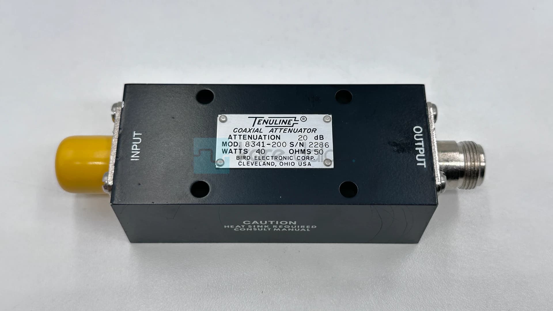 Bird Tenuline 8341-200 20 Db 40 W Dc–1 Ghz 50 Ω Rf Attenuator - Görsel 3