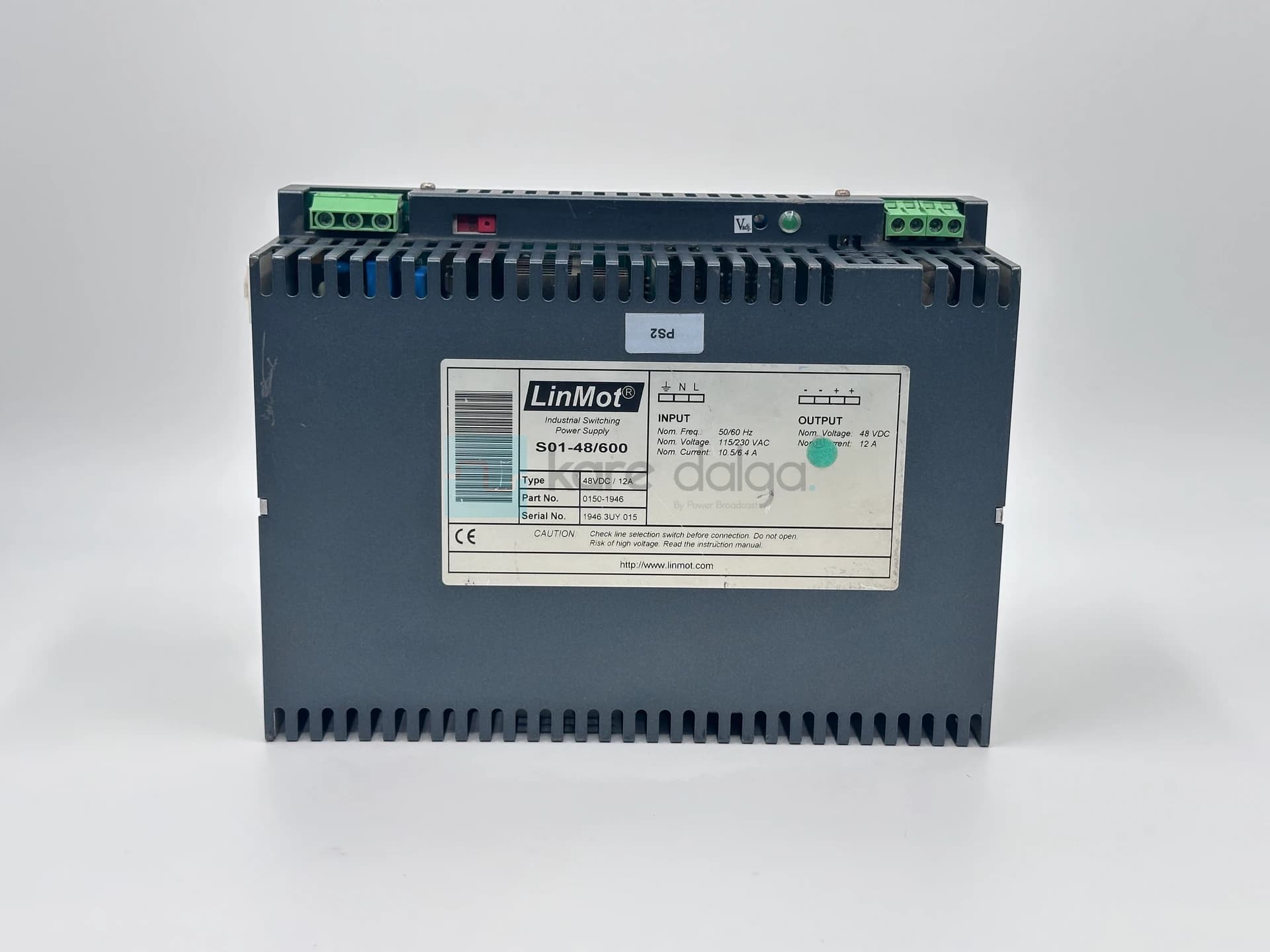 Linmot S01-48/600 48 V 12 A 600 W Güç Kaynağı - Görsel 1