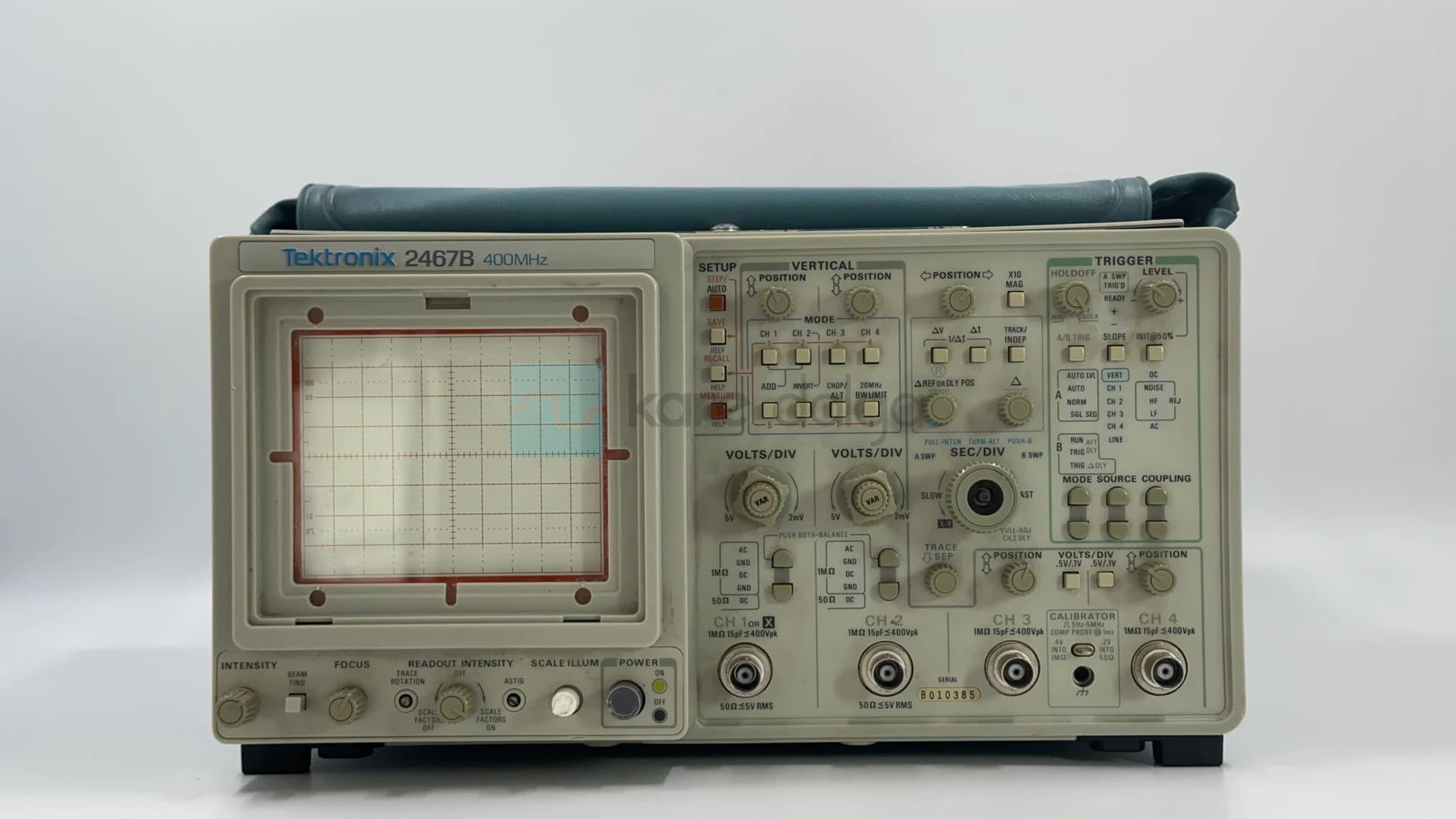 Tektronix 2467b 4 Channel 400 MHz Analog Oscilloscope - Image 1