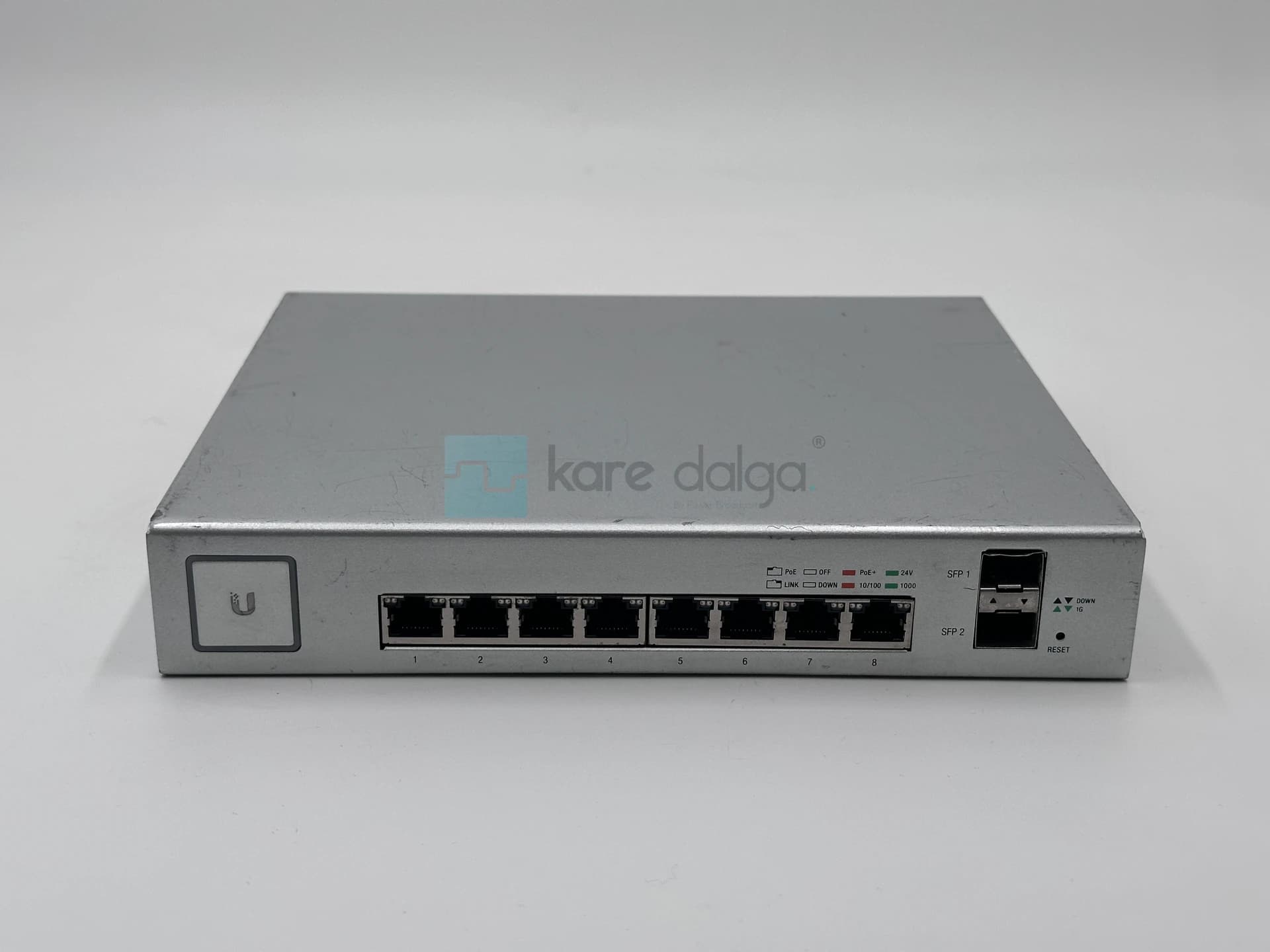 Ubiquiti Unifi Switch Us-8-150w – 8 Port Gigabit Poe+ Yönetilebilir Switch - Görsel 1