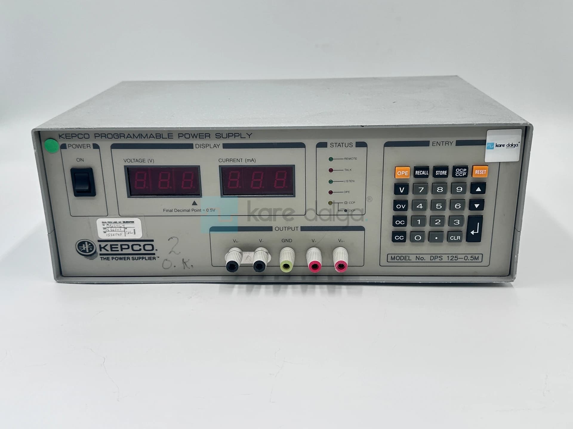 Kepco Dps 125-0.5m Ayarlanabilir Dc Güç Kaynağı - Görsel 4