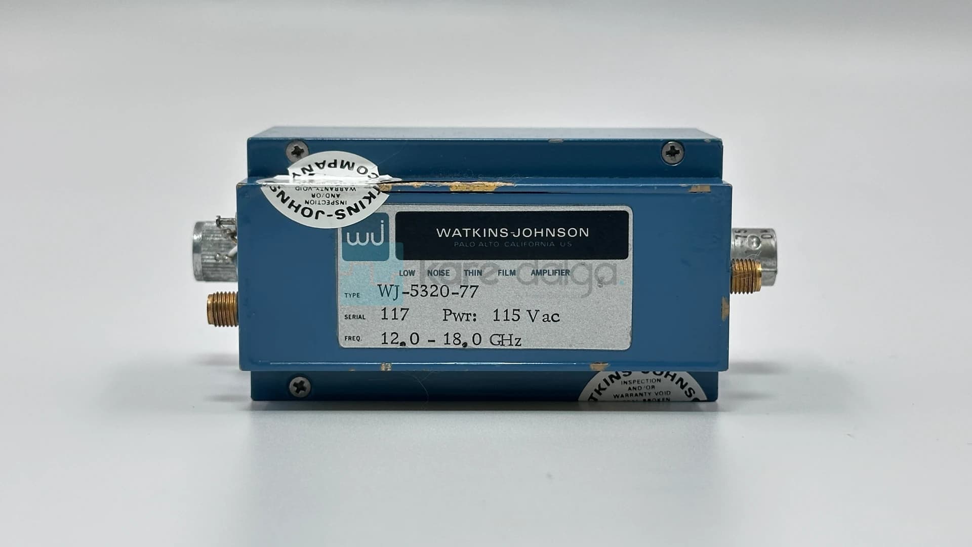Watkins-Johnson Wj-5320-77 12–18 Ghz Low Noise Thin Film Rf Amplifikatör - Görsel 1