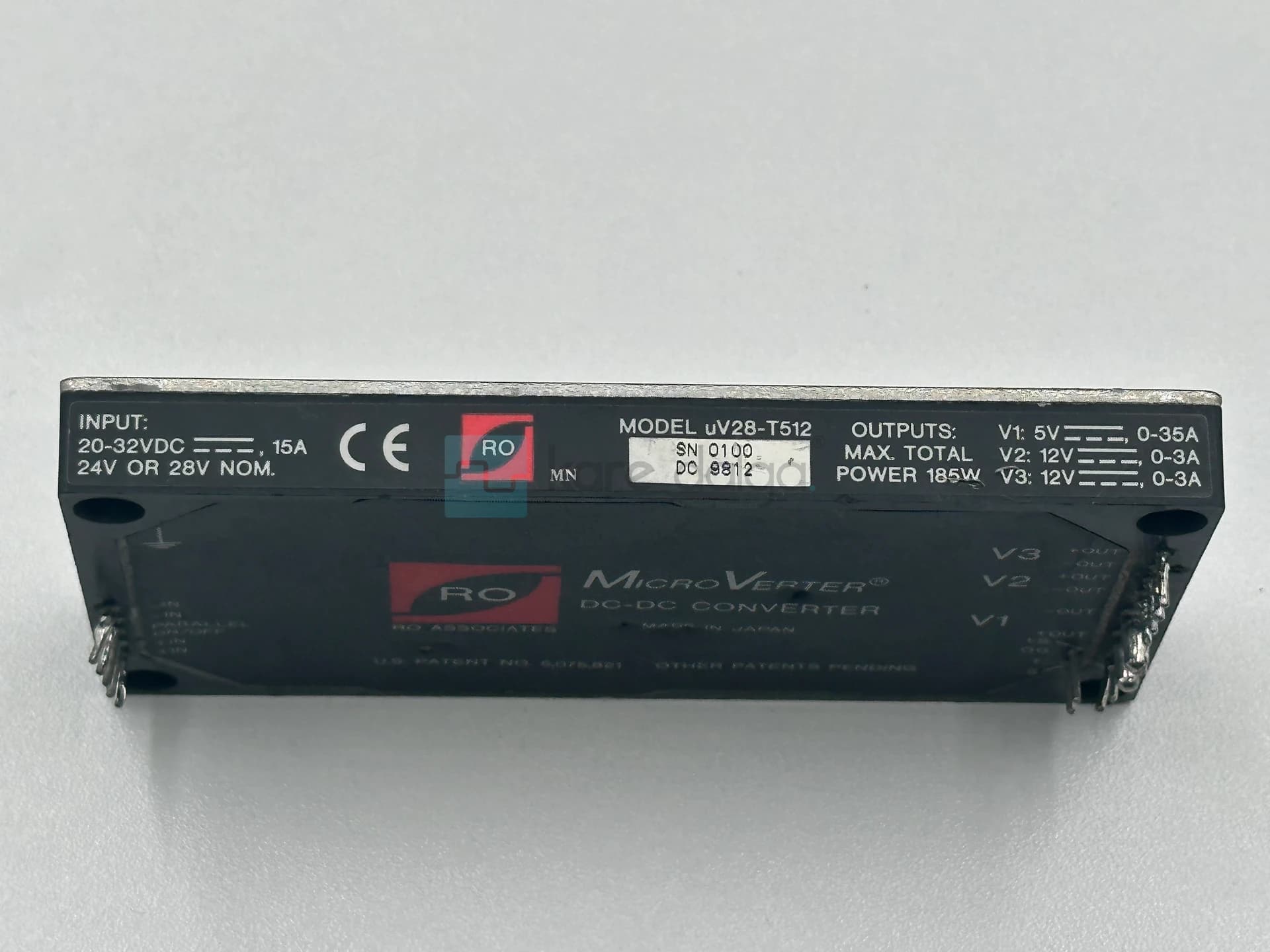Ro Associates Microverter Uv28-T512 Dc-Dc Converter - Görsel 1