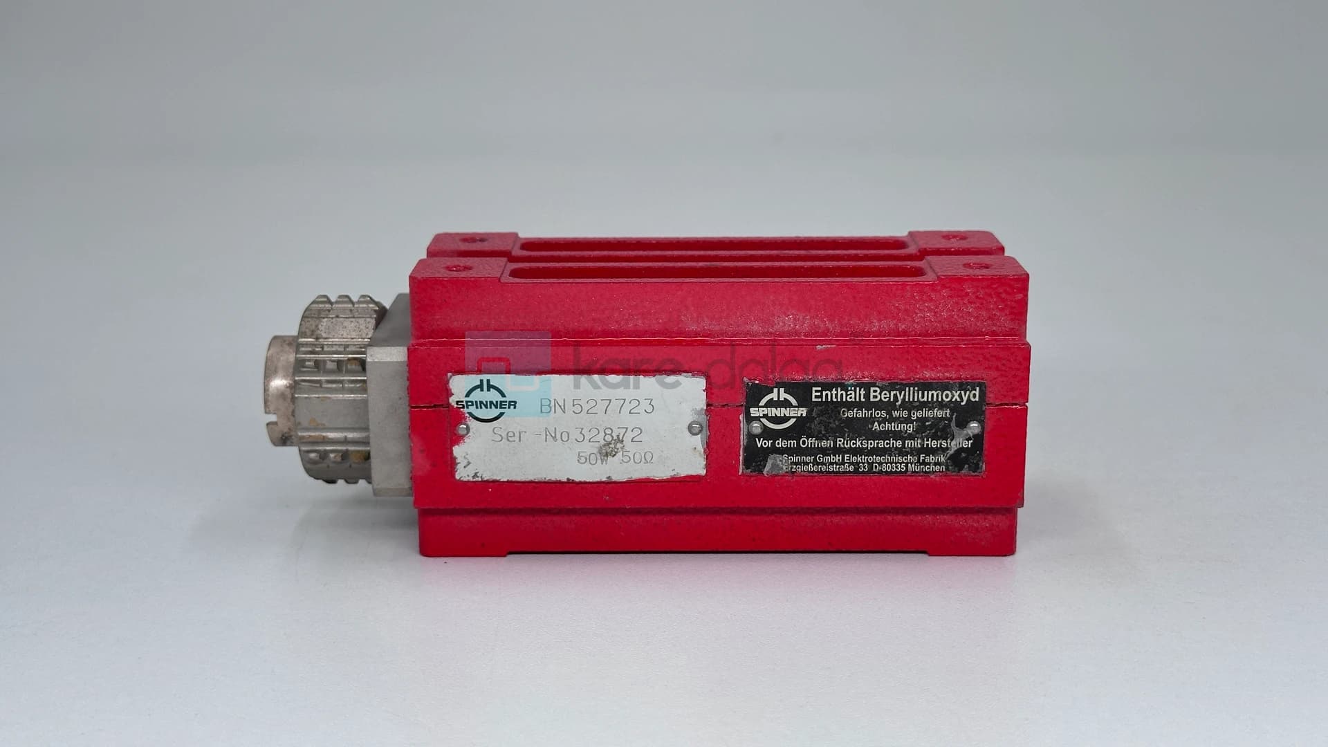 Spinner Bn 527723 50 W 50 Ω Rf Dummy Load - Görsel 1