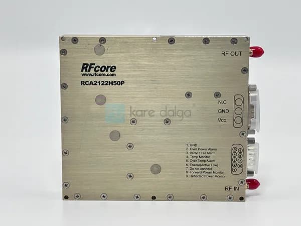 Rfcore Rca2122h50p 2100–2200 Mhz 50 Dbm 100 W Rf Güç Amplifikatörü