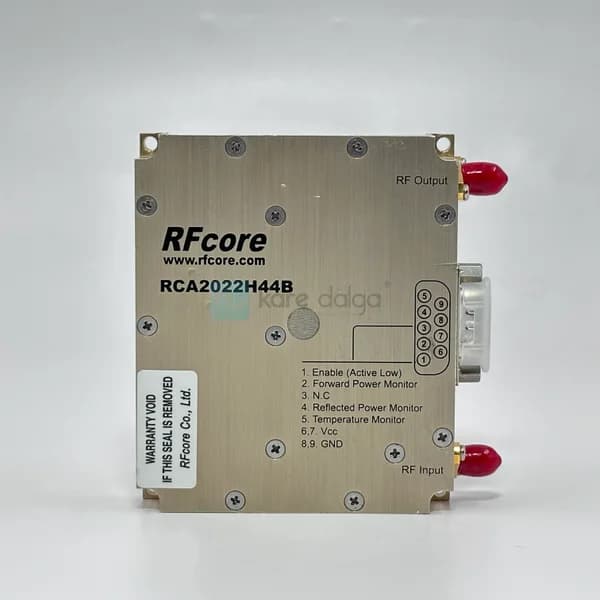 Rfcore Rca2022h44b 2000–2200 Mhz 44 Dbm 25.12 W Rf Güç Amplifikatörü